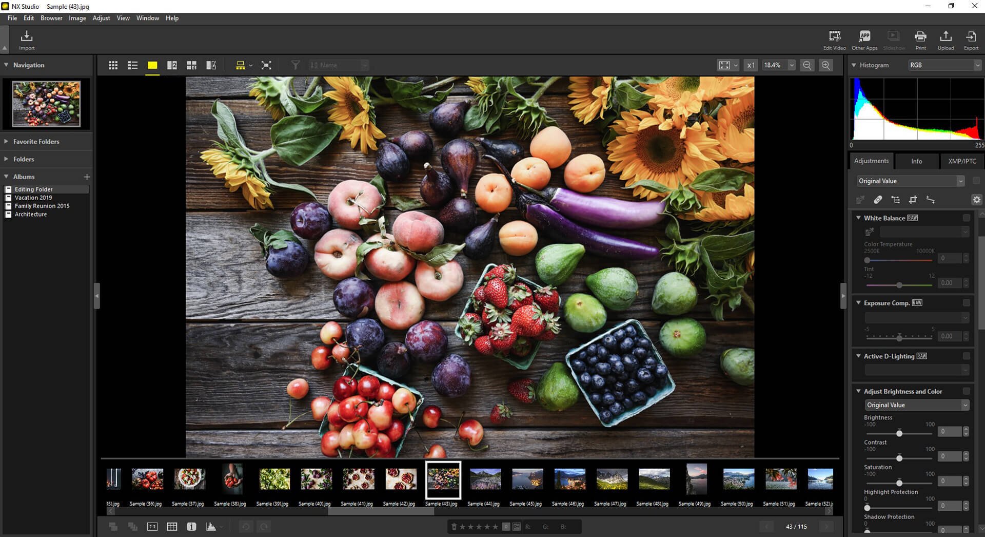 nikon raw editing